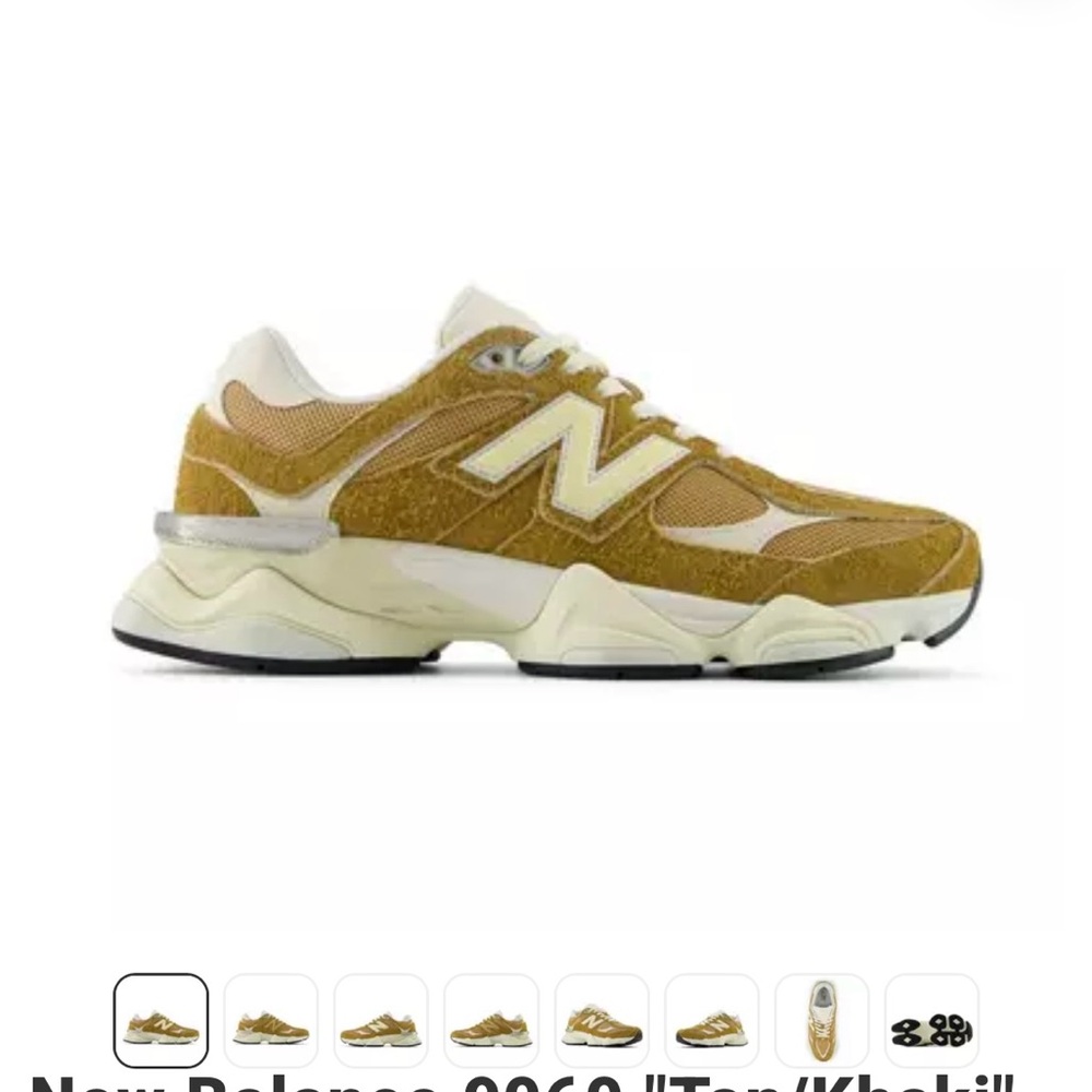 New Balance 9060 Sneakers in Tan and Cream